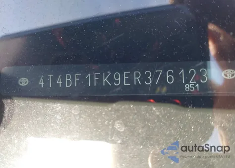 2014 Toyota Camry Le из США, поврежденный, VIN 4T4BF1FK9ER376123